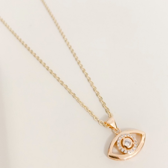 Evil Eye Necklace | 14k Gold Filled - Picture 2 of 10